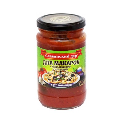 Соус томатный "Для макарон с баклажанами и чесноком" 360 г