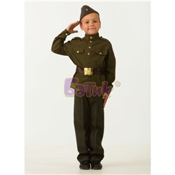 Детский карнавальный костюм Солдат (текстиль) 8008 (новинка)