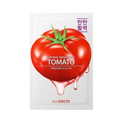 Маска тканевая с экстрактом томата Natural Tomato Mask Sheet, THE SAEM   21 мл