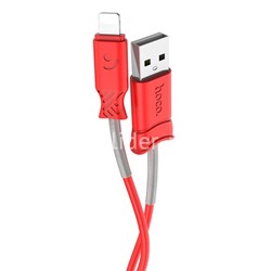 USB кабель для iPhone 5/6/6Plus/7/7Plus 8 pin 1.0м HOCO X24 (красный)