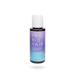 Миниатюра PRO BIO HAIR PURPLE BLOND SHAMPOO, оттеночный шампунь для осветленных волос, 50 мл