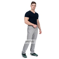 Спортивные брюки мужские трикотажные 22386 св. серый