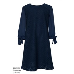203/S/20 Платье Темно-синий, SLY Школа 20