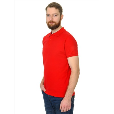 Рубашка поло с манжетом мужская Мос Ян Текс цвет "Красный"