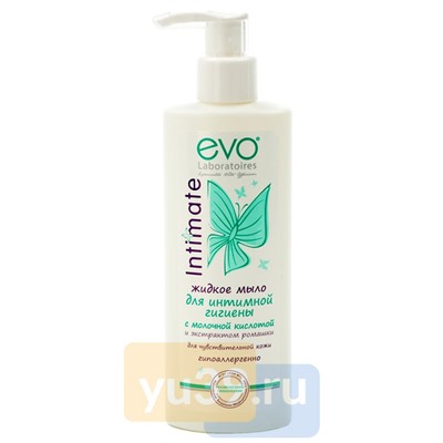 EVO Жидкое мыло для интимной гигиены для чувствительной кожи, 200 мл.