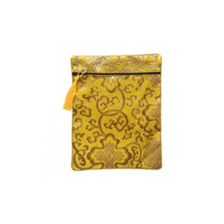 Декоративная подарочная сумка в восточном стиле (жёлтая)