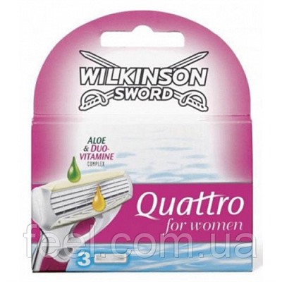 Wilkinson QUATTRO for WOMEN (3 шт)