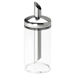 Дозатор сахара, прозрачное стекло/нержавеющ сталь15 см