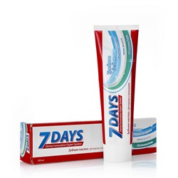 Зубная паста 7 DAYS Тройное действие, 100 мл.