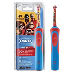 Зубная щетка Электрическая Детская Oral-B Vitality Kids Суперсемейка для мальчиков и девочек