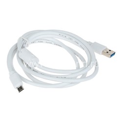 USB кабель micro USB 1.5м фильтр (в коробке) белый
