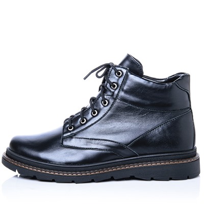 Мужские кожаные ботинки LaRose L1092 Черный: Под заказ