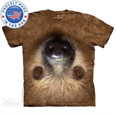 Футболка детская "Upside Down Sloth" (Made in the USA)