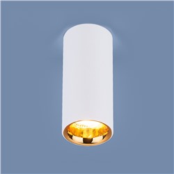 Накладной потолочный  светодиодный светильник DLR030 12W 4200K белый матовый/золото