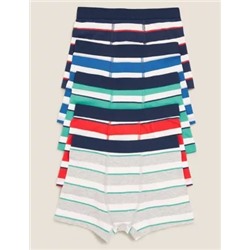 5pk Cotton with Stretch Striped Trunks (2-16 Yrs)