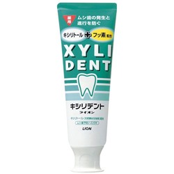 Зубная паста "XYLIDENT" с фтором и ксилитолом, укрепляет зубную эмаль, LION 120 г