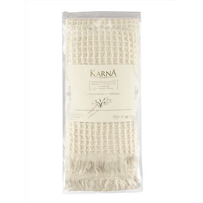 Комплект вафельных  полотенец "KARNA" GOFRE  50х90-70х140 см 1/2