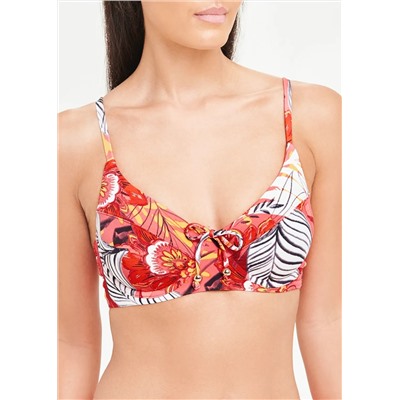 Soon Floral Palm Underwire Bikini Top