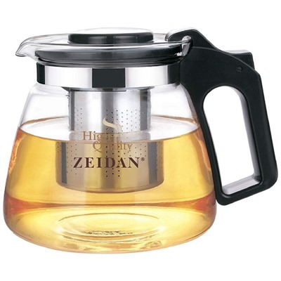 Заварочный чайник Zeidan Z-4245 1100мл стекло съемный фильтр подарочная упаковка  (24) оптом