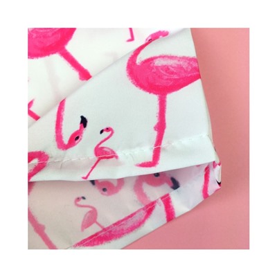 Арт. 11015 Шорты пляжные для девочек "Фламинго"