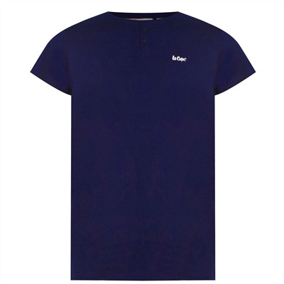 Lee Cooper, Essentials 3 Button T Shirt Mens