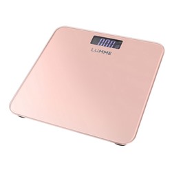 Весы LUMME LU-1335 Розовый опал LСD дисплей 180кг стекло 28*28см  умные с Bluetooth (10)