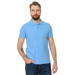 Рубашка поло с манжетом мужская Мос Ян Текс цвет "Голубой"