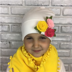 Арт. 901 Комплект утепленный с шарфиком для девочек