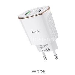 СЗУ 2 USB выхода 18W/3400mAh Quick Charge 3.0 (6V-3.0A/9V-2.0A/12V-1.5A) HOCO C60A (белый)
