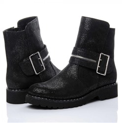 Женские кожаные ботинки LaRose L2160 Черный Блеск: Под заказ