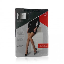 Колготки Manific Classic 40 DEN, черные, размер 3 (M)