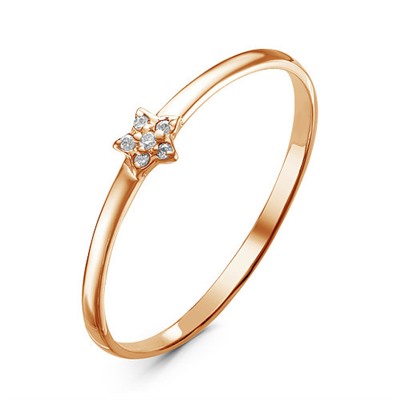 Золотое кольцо со звездочкой -  1026
