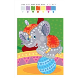Артикул: 01520 - Аппликация из пайеток «Цирковой слон», набор для творчества, арт: №00914