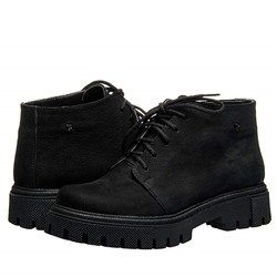 Женские кожаные ботинки LaRose L2328 Черный нубук: Под заказ
