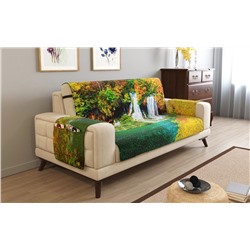 Дивандек на 2х местный диван с подлокотниками, 135*165 см. + 30 см. клапан арт. ДДСМ089-00190-СД.М0006