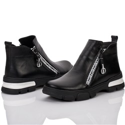 Женские кожаные ботинки V.Arimany V1272 Черный: Под заказ