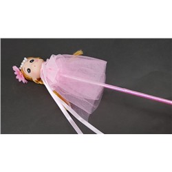 Куколка на палочке A-9125 розовая