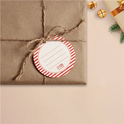 Шильдик декоративный на подарок «Подарок от Деда Мороза», 6,5 × 7,1 см