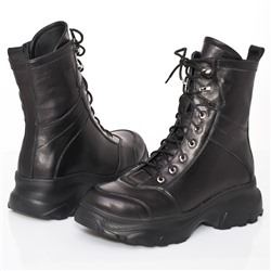 Женские кожаные ботинки Lacs LA20567 Черный: Под заказ