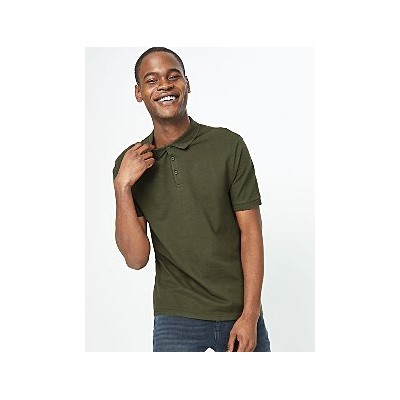 Khaki Green Short Sleeve Polo Shirt