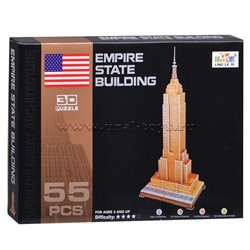 Пазл 3D 104B "Empire State Building" (55 шт.) в коробке