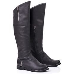 Женские кожаные сапоги Shik Shoes Shik1060 Черный Флотар: Под заказ