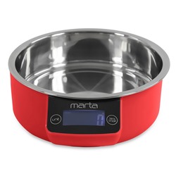 Весы MARTA MT-1647 Красный рубин макс.вес 5 кг.цена деления: 1 г. LCD дисплей, функция тара (12)
