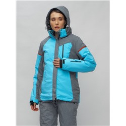 Горнолыжный костюм женский голубого цвета 02272-2Gl