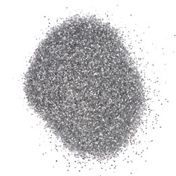 Декоративные блёстки LUXART LuxGlitter (сухие), 20 мл, размер 0.2 мм, серебристые