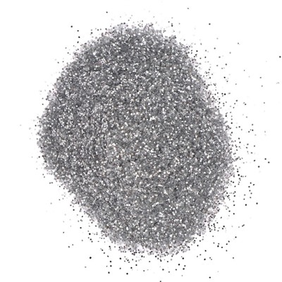 Декоративные блёстки LUXART LuxGlitter (сухие), 20 мл, размер 0.2 мм, серебристые