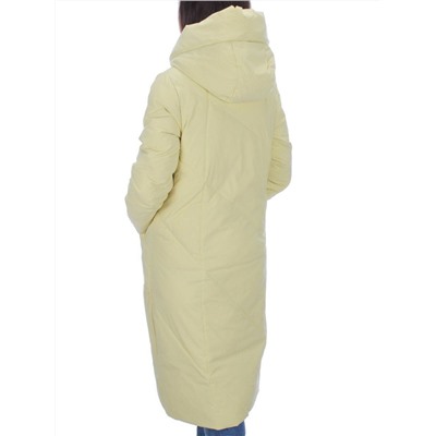 22339 YELLOW Пальто стеганое зимнее женское (200 гр. холлофайбера)