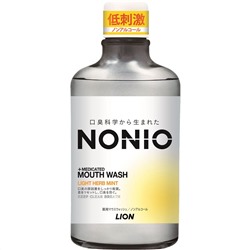 Профилактический зубной ополаскиватель Nonio (без спирта, легкий аромат трав и мяты), LION  600 мл