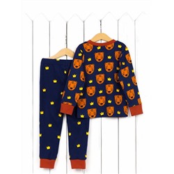 Пижама для мальчика Baby Boom КС14/4-И Тигры + короны терра