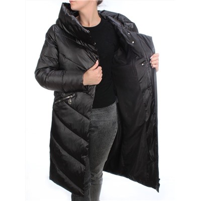 8351 BLACK Пальто женское зимнее JARIUS (200 гр. холлофайбера)